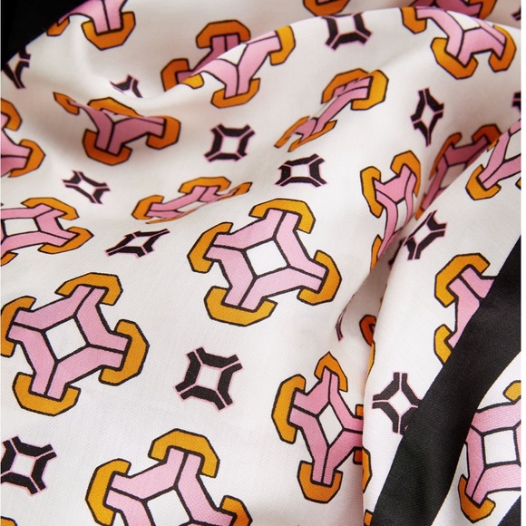 Maje midi dress - Size XS - Colors: black, white, pink and marigold - Picture 4 of 6